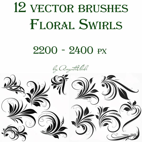 Ʊˢ(Foral Swirls Brushes)