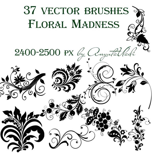 ƻƱˢ(vector brushes Floral Madness)