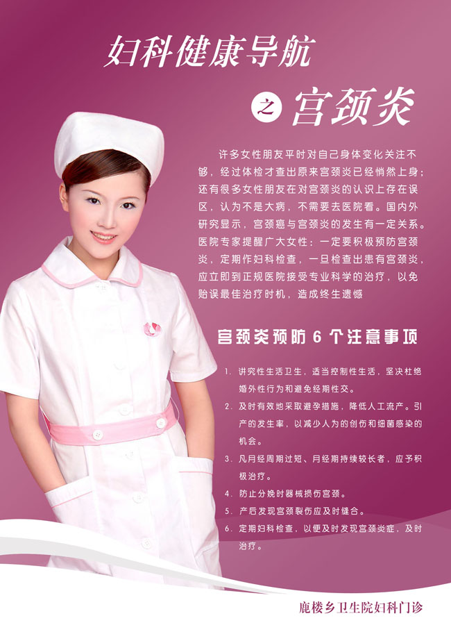 妇科健康导航宣传栏广告图片