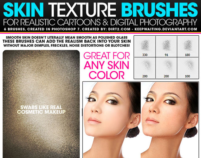 Ƥˢ(Skin Texture Photoshop Brushes)