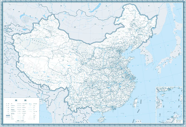 中国地图公路版矢量源文件
