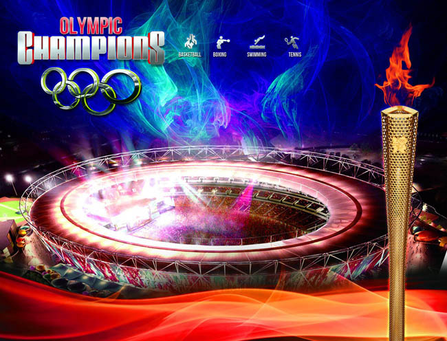 伦敦奥运体育场海报设计PSD素材