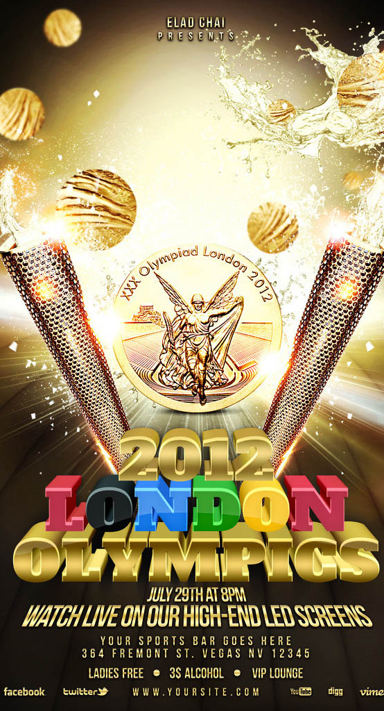 伦敦奥运会海报PSD素材