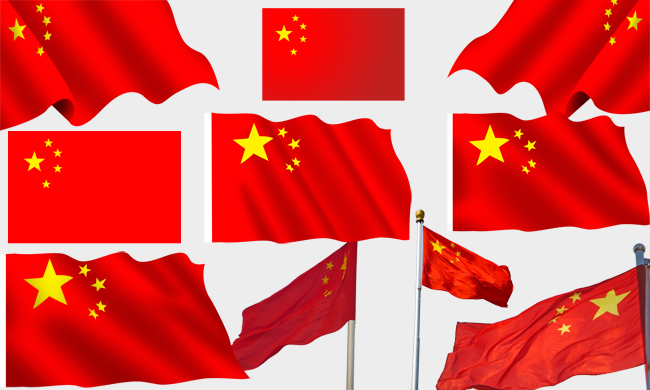 中国国旗PSD素材